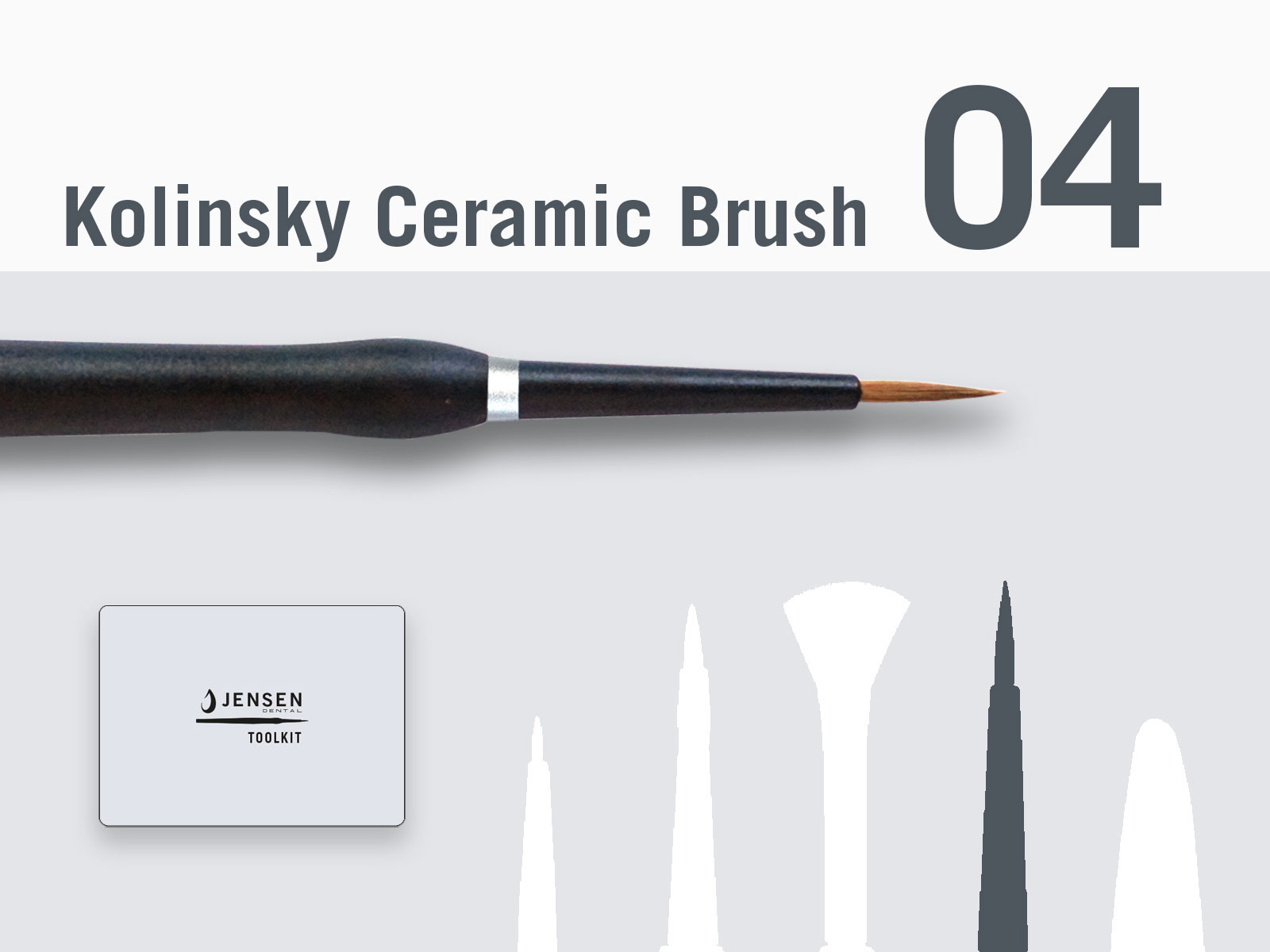 Kolinsky Ceramic brush with replaceable brush tip